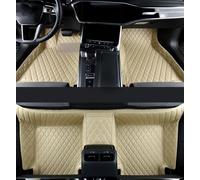 Anti Slip Mat Leather Car Floor Mats For Genesis For GV80 2020-2023 Interior Accessories Carpets Rug Foot Pads Car Mat Set(Beige)