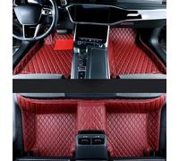 Anti Slip Mat Leather Car Floor Mats For Genesis For GV80 2020-2023 Interior Accessories Carpets Rug Foot Pads Car Mat Set(Claret)