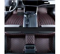 Anti Slip Mat Leather Car Floor Mats For Genesis For GV80 2020-2023 Interior Accessories Carpets Rug Foot Pads Car Mat Set(Black Red 4pcs)