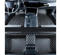 Anti Slip Mat Leather Car Floor Mats For Genesis For GV80 2020-2023 Interior Accessories Carpets Rug Foot Pads Car Mat Set(Black White)