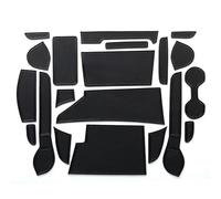 Anti-slip mats Car Door Slot Anti-slip Mat 20 Pcs Center Console Cup Mat For Nissan For Note For E-Power For Nismo E12 HE12 NE12(Black)