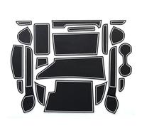 Anti-slip mats Car Door Slot Anti-slip Mat 20 Pcs Center Console Cup Mat For Nissan For Note For E-Power For Nismo E12 HE12 NE12(Bianco)