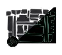Anti-slip mats Car Door Slot Water Cup Anti-slip Mat Door Gap Mat For For Stepwgn For Step Wagon RP2 RP3 RP4 RP5 2015-2021(Bianco)