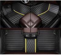 Anti-Slip Mats For BMW 7 Series G12 740li 750li Four Seats 2016 2017 2018 2019 2020 2021 2022 Custom Car Floor Mats Carpet Carpet(3-Yellow-Black)