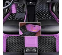 Anti-Slip Mats For Mercedes For Benz W204 2008 2009 2010 Artificial Leather Car Floor Mat Protect Your Vehicle's Interior Accessory Floor Mat Set(Black With Purple)