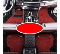 Anti-Slip Mats For Nissan For Sylphy Electric 2018 2019 2020 LHD Double Layer Wire Loop Carpets Car Floor Mats Floorliners Carpet(Black red red)
