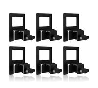 Anti-Slip Mattress Retainer Brackets,6Pcs Heavy Duty Mattre-ss Slide Stopper,Adjustable Bed Frame Mattress Holder,Keep Mattre-ss from Sliding Gripper,Baffle Retainer Bar for Twin Full King Queen,Black