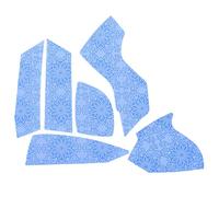 Anti Slip Mouse Grip Sticker for Logitech G502 Hero - Ultra-Thin Sweatproof Full Coverage Gaming Tape with Classic White Print for Enhanced Control and Comfort (blue Snowflake)