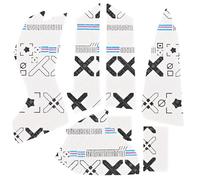 Anti Slip Mouse Grip Sticker for Logitech G502 Hero - Ultra-Thin Sweatproof Full Coverage Gaming Tape with Classic White Print for Enhanced Control and Comfort (Classic White Print)