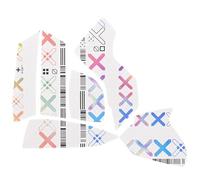 Anti Slip Mouse Grip Sticker for Logitech G502 Hero - Ultra-Thin Sweatproof Full Coverage Gaming Tape with Classic White Print for Enhanced Control and Comfort (Gradient Print)