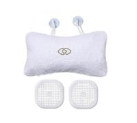 Anti-slip Non-Slip Bathtub Pillow Home Spa Bath Inflatable Cushion Head Neck Back Shoulders Rest Relax Suction Cup Bathroom Support Hair Catch Strainer Protect for Enjoying Bath Time
