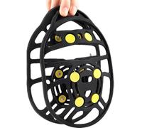Anti Slip Overshoe Crampons | Walking Grips Rubber Ice Overshoe Cleats Featuring Strong Grip Spikes For Enhanced Outdoor Traction | Protective Anti Slip Snow Cleats For Men Women Kids Elderly All Ages