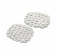 Anti Slip Pack of 2 White Rubber Suction Grip Soap Holder for Kitchen Bathroom Shower