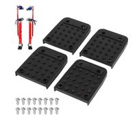 Anti Slip Plates for Trampoles Sole, 4 Pieces Non-Slip Tripod Mat, Replacement Kit Sole Stilts Plasterboard with Screw | For Plastering Painting Wiring Road Work Performance