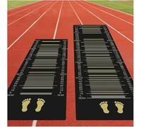 Anti Slip Practice Measuring Pad,Standing Long Jump Test Mat, Indoor Outdoor Flooring Jump Roping Training Mat