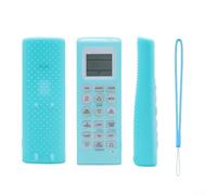 Anti-Slip Remote Sleeve for LG Air Conditioner Shockproof Skin Holder Soft Gel Cover Blue 15.5cm(Luminous Blue)