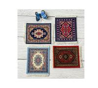 Anti-Slip Rubber back Drink Coasters for Mugs, Glasses Oriental Carpet Pattern, Tea Coffee, Kitchen table, Coffee table Home Decor Living room Accessories Printed Design (9 x 11) cm) (Blend, 4)