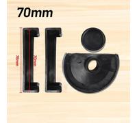 Anti Slip Rubber Pad for Vise, 4-Piece Set with 50/60/70/80mm Sizes, Black Soft Jaw Covers Compatible with Bench Vice and Table Clamps(70mm)