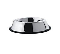 Anti Slip Rubber Rim Stainless Steel Dog Cat Pet Bowl Dish 64 oz