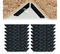 Anti-Slip Rug Grippers,16 Pcs Washable and Reusable Carpet, Secure Rugs, Double Sided Anti Curling Carpet Grippers Underlay, Non-Slip Gripper Pads