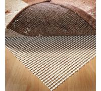 Anti Slip Rug Underlay, 100 x 120 cm Multipurpose PVC Cuttable Carpet Gripper Underlay, Rug Drawer Pad, Non Slip Mat for Hard Smooth Floors
