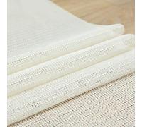 Anti Slip Rug Underlay 75 x 140 cm Waterproof, with Reusable & Odor-Free, Cut-To-Size, Washable, Customisable Size, Non Slip Carpet Couch Underlay PVC Rug Gripper for The Kitchen, Home, White
