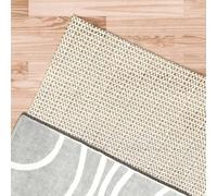 Anti Slip Rug Underlay 80 x 80 cm Grippers PVC Anti Slip Waterproof for Laminate Floor, Home, Office, Cars, Kitchens, Trays, Drawers, Wooden Hard Floors, off white