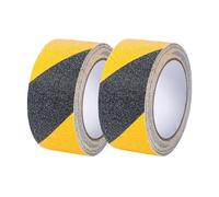Anti-Slip Safety Tape - High-Grip 50mmx10m Durable & Waterproof Traction Tape for Stairs, Steps & Floors - Strong Adhesive Warning Tape for Indoor & Outdoor Use, Home & Workplace (2, Yellow&Black)