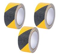 Anti-Slip Safety Tape - High-Grip 50mmx10m Durable & Waterproof Traction Tape for Stairs, Steps & Floors - Strong Adhesive Warning Tape for Indoor & Outdoor Use, Home & Workplace (3, Yellow&Black)