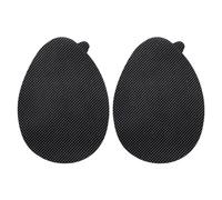 Anti Slip Shoe Sole, High Heel Self-Adhesive Shoe Pads Black Round Square 9x6.5x0.15cm 2 Pcs(Round,4pcs)