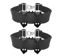 Anti Slip Shoe Spikes Ice Crampon Walk Traction Cleats Stretch Footwear for Walking Hiking Mountaineering Outdoor Activities Black One Size