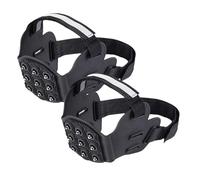 Anti-Slip Shoe Stud Covers, Adaptable Traction System, 41~44, 9-Stud Snow Grippers, Winter Footwear Protector, Adaptable Traction System, For Hiking Walking Running Roof Fishing