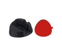 Anti-Slip Silicone Base Mount for Insta360 X6 X5 for x4 - Compact Action Camera Holder for Helmet & Car - Stable POV Riding Accessory 10x9x3cm(Black)