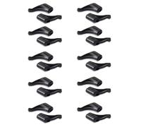 Anti-Slip Silicone Ear Hooks for Glasses & Sunglasses, 10 Pairs, Black - Comfortable Eyewear Retainers