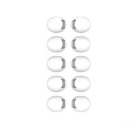 Anti-Slip Silicone Eartips Covers for AirPods Pro 3 2025 - Scratch Resistant Soft Fit Ear for buds Protectors Black White Mixed Colours 5 Pairs(White)