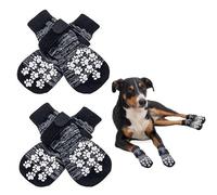 Anti Slip Socks Dog Paws Stop Licking, Walking Shoes Dog for Injured Paws, Paw Protectors Dog Socks with Grips, Dog Gripper Socks for Hardwood Floors, Waterproof Dog Socks for Injured Paws
