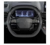 Anti-slip steering wheel cover Double D-type Car Steering Wheel Cover For Citroen For E-Berlingo 2024 2025(D-type White)