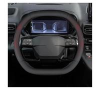 Anti-slip steering wheel cover Double D-type Car Steering Wheel Cover For Citroen For E-Berlingo 2024 2025(D-type Red)
