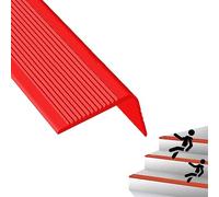 Anti-slip stickers for stair edges, Staircases Pads Rubber Strips Thermoplastic Flexible Corner Guard(Red,L 1.8m/70.9in)