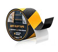 Anti Slip Tape for Steps, Hazard Warning Tape Yellow and Black, 5 CM x 5 M