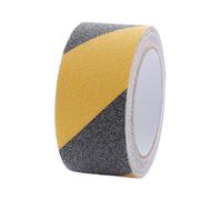 Anti Slip Tape, Hazard Tape Black and Yellow, 5m x50mm Hazard Warning Tape, Caution Tape, Warning Hazard Safety Tape, Self Adhesive Floor Marking Tape, for Indoor and Outdoor Use