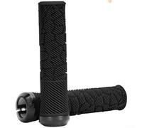 Anti-Slip Textured Bike Grips for Off-Road Cycling | Secure lock ring mechanism, no end needed, TPE and PP5 blend, fits standard MTB bars, easy install
