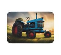 Anti Slip Thickened Floor Mat BROLEO Fantasy Farm Tractor Printing Non-Slip, Easy to Clean, Durable,Perfect for Toilet Bathroom 60x40cm