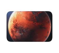 Anti Slip Thickened Floor Mat BROLEO Mars Planet Printing Non-Slip, Easy to Clean, Durable,Perfect for Toilet Bathroom 60x40cm