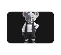 Anti Slip Thickened Floor Mat BROLEO Senior Chef Koala Printing Non-Slip, Easy to Clean, Durable,Perfect for Toilet Bathroom 60x40cm