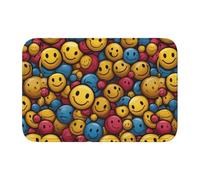 Anti Slip Thickened Floor Mat XBKGOHA Cute Smiley face tag Picture Non-Slip, Easy to Clean, Durable,Perfect for Toilet Bathroom 60x40cm