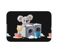 Anti Slip Thickened Floor Mat XBKGOHA Koala Doing Laundry Picture Non-Slip, Easy to Clean, Durable,Perfect for Toilet Bathroom 60x40cm