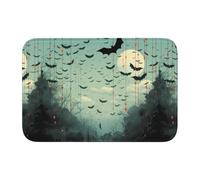 Anti Slip Thickened Floor Mat XBKGOHA Radar Bat Swarm Picture Non-Slip, Easy to Clean, Durable,Perfect for Toilet Bathroom 60x40cm