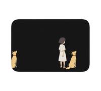 Anti Slip Thickened Floor Mat XBKGOHA The Story of People and Dogs Picture Non-Slip, Easy to Clean, Durable,Perfect for Toilet Bathroom 60x40cm