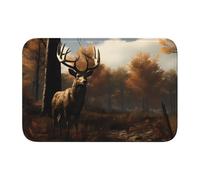 Anti Slip Thickened Floor Mat YYHWHJDE Deer Hunting Prints Non-Slip, Easy to Clean, Durable, Fade-Resistant, Perfect for Toilet Bathroom 60x40cm